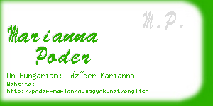 marianna poder business card